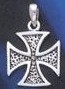 Sterling Silver Maltese Cross - Antiqued - Click for detail VIEW