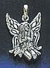 Sterling Silver Fairy Sitting Pendant - Click for detail VIEW